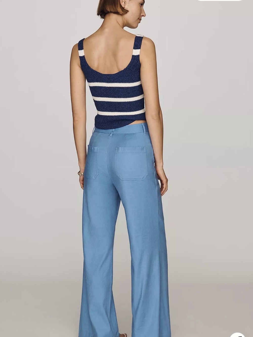 NWT Anthropologie Maeve Jude Linen Stretch Trousers, Sz 12
